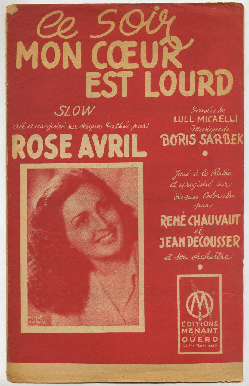 chanson petit format 1966.144.45 Photo