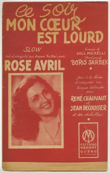 chanson petit format 1966.144.46  Photo