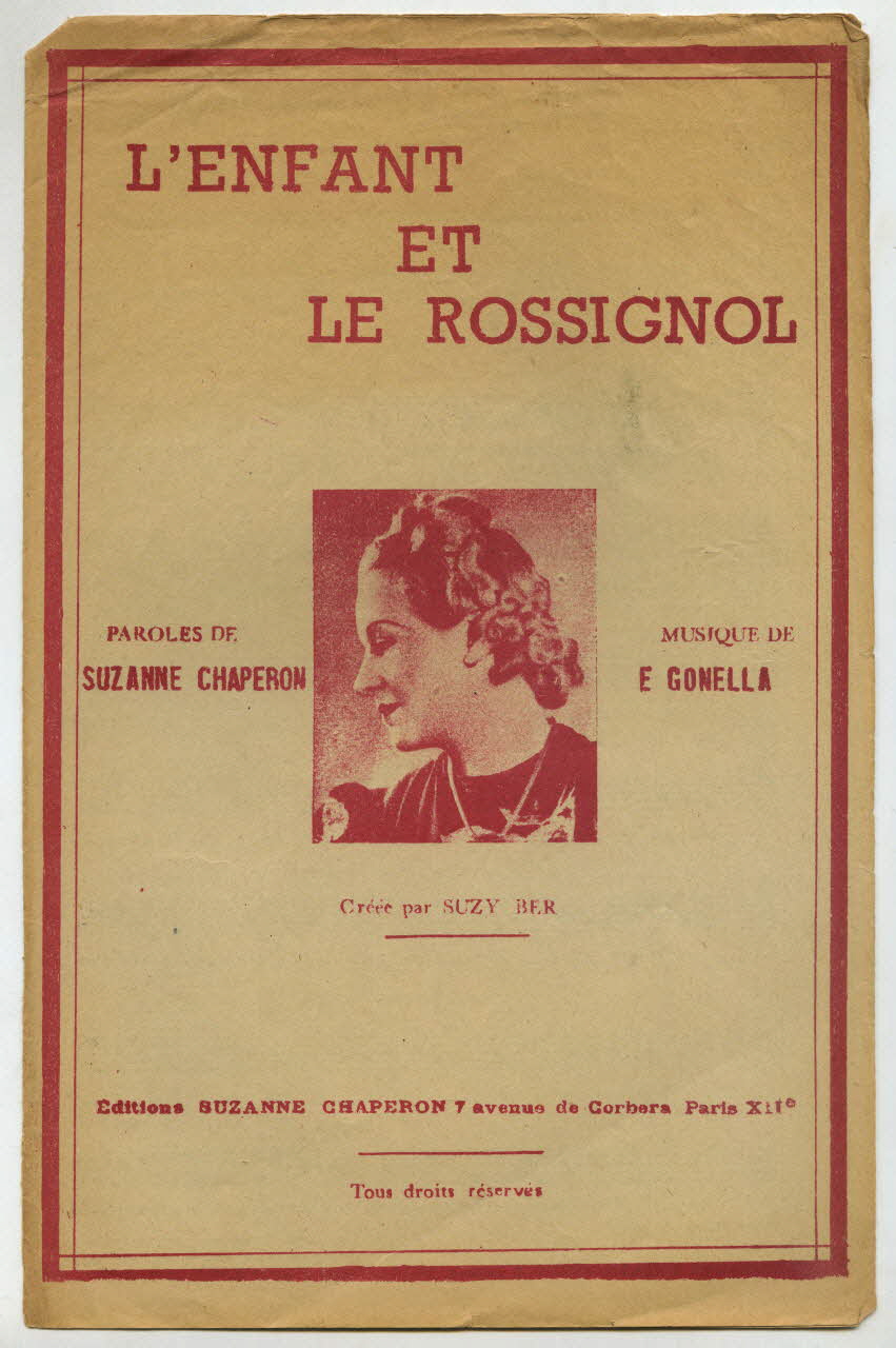 chanson petit format 1966.144.61 Photo