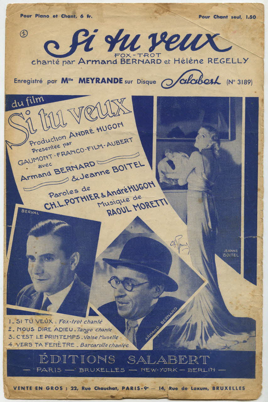 chanson petit format 1966.144.71 Photo