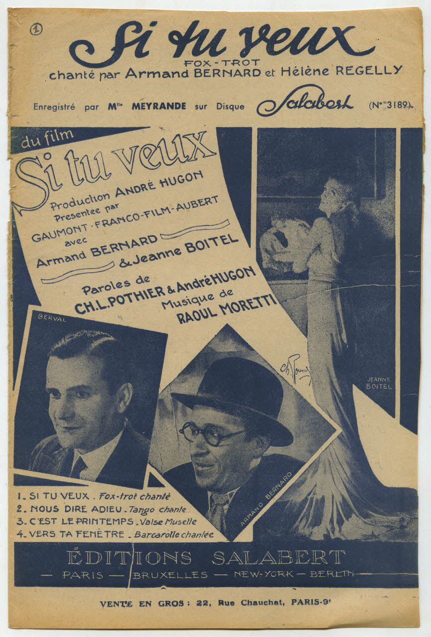 chanson petit format 1966.144.72 Photo