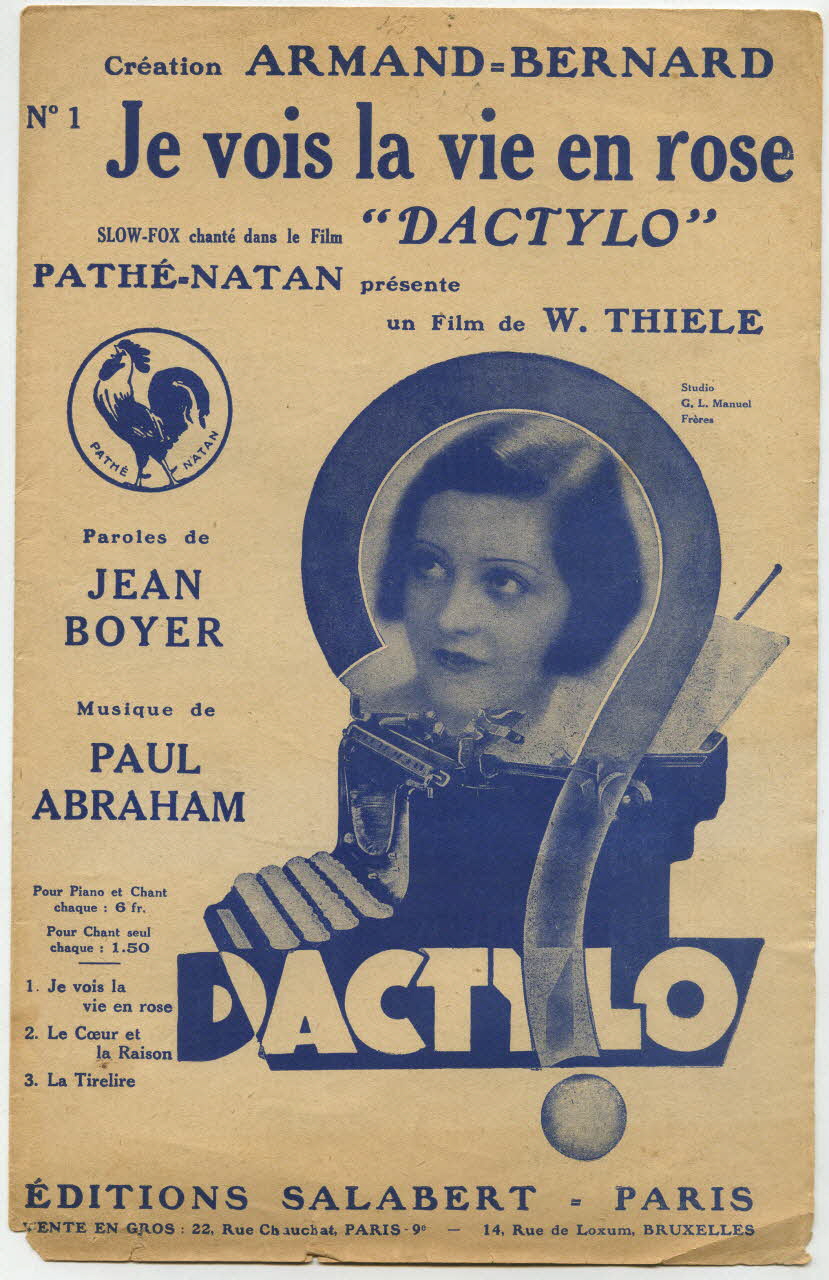 chanson petit format 1966.144.76 Photo