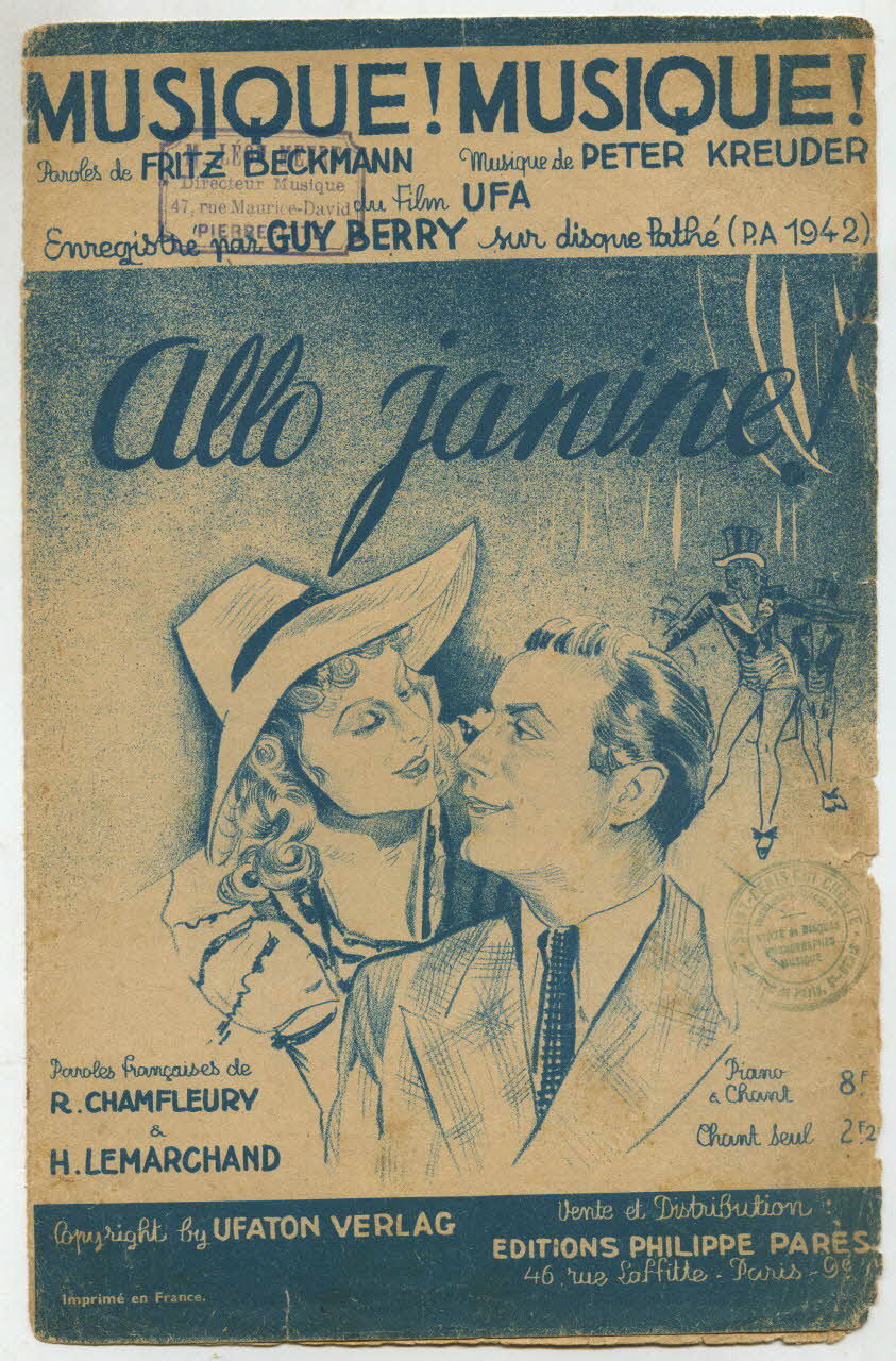 chanson petit format 1966.144.80 Photo