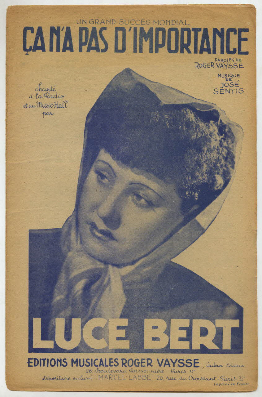 chanson petit format 1966.144.83 Photo