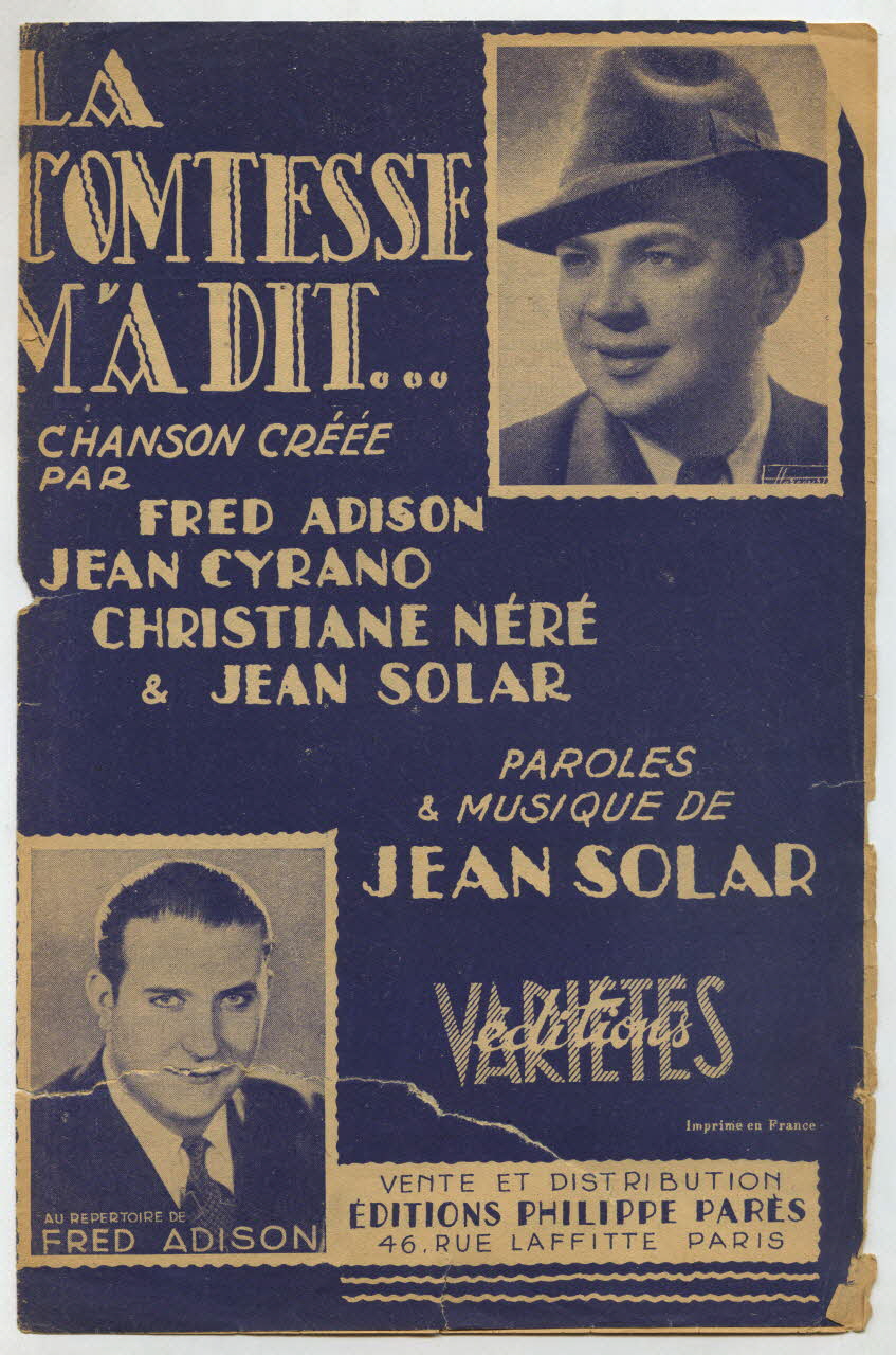 chanson petit format 1966.144.9 Photo