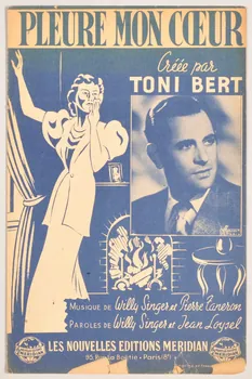 Pierre Taneron ; Willy Singer ; Jean Loysel ; Toni Bert ; Méridian, Les Nouvelles éditions; chanson petit format Paris 8ème 1946 1966.144.90  Photo