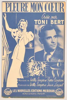 Pierre Taneron ; Willy Singer ; Jean Loysel ; Toni Bert ; Méridian, Les Nouvelles éditions; chanson petit format Paris 8ème 1946 1966.144.92  Photo