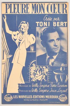 Pierre Taneron ; Willy Singer ; Jean Loysel ; Toni Bert ; Méridian, Les Nouvelles éditions; chanson petit format Paris 8ème 1946 1966.144.94  Photo