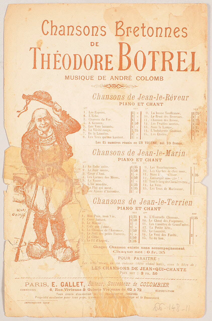 chanson petit format 1966.148.11 Photo