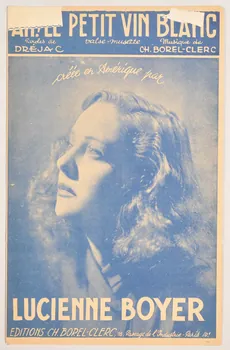Charles Borel-Clerc ; Dréjac ; Lucienne Boyer chanson petit format 1943 1966.148.31  Photo
