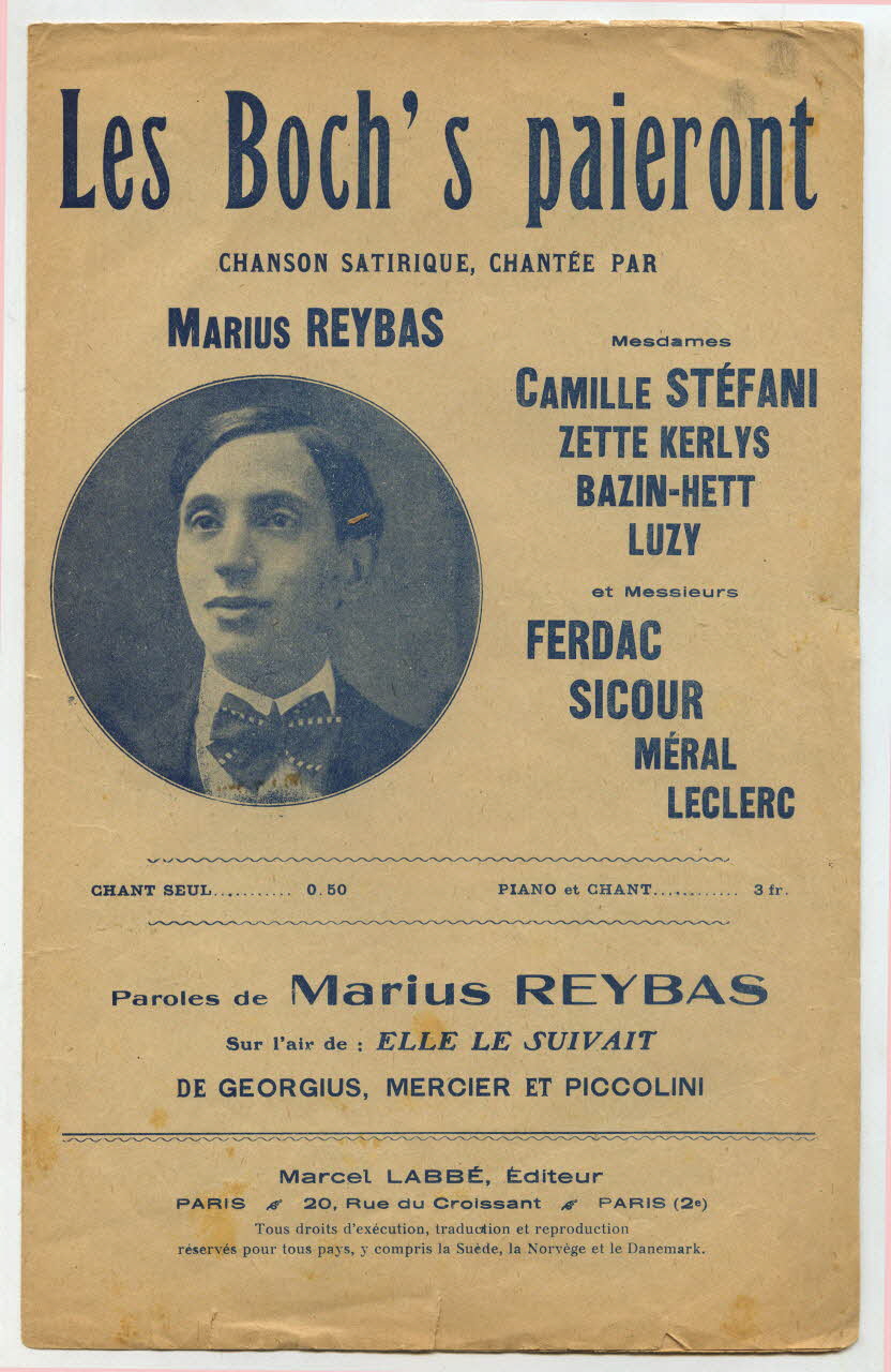 chanson petit format 1966.148.55 Photo