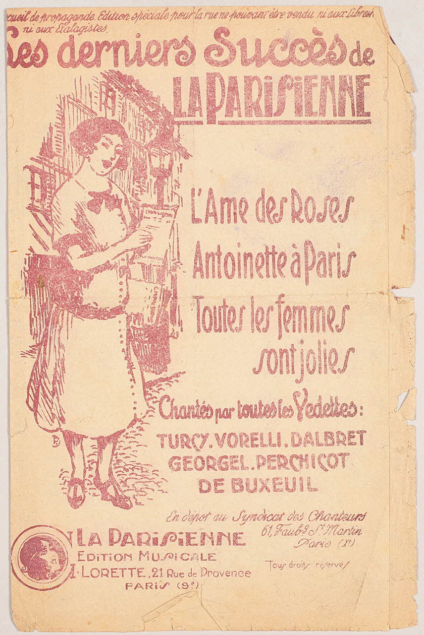 chanson petit format 1966.151.2 Photo