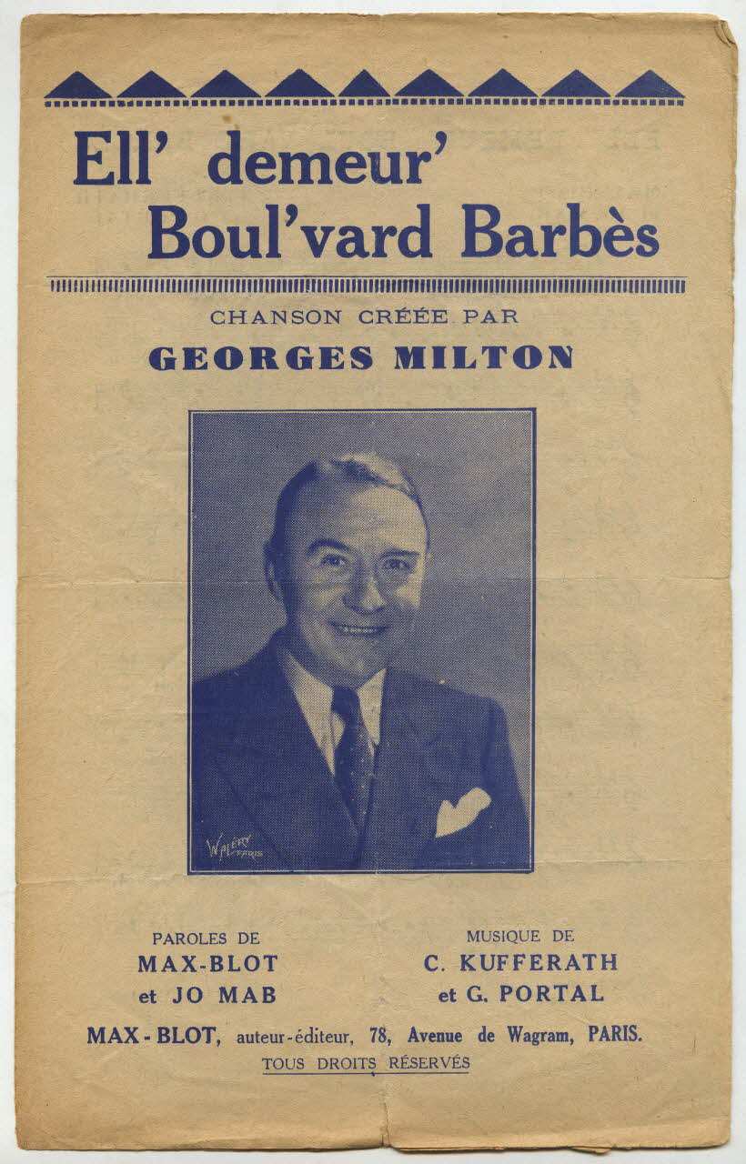 chanson petit format 1966.153.29 Photo