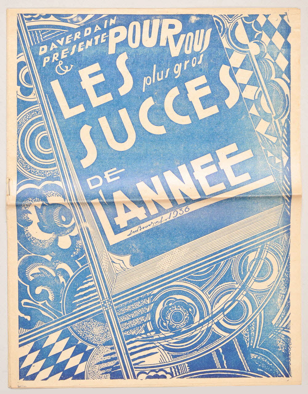 Gaston Groener ; Pierre Candel ; Fredo Gardoni ; André de Badet ; Louis Sauvat ; Charles Saint-Granier ; André Viaud ; Fred Pearly ; André Saudemont ; Albert Valsien ; Henry Laverne ; Jean Marèze ; Antonio Parera ; Daverdain ; François-Eugène Gonda ; Henri Varna ; Vincent Scotto ; Harry Bols ; Learsi ; A. Cuscina ; Louis Ferrari ; Géo Koger ; Paul Misraki ; Aurelli ; Syam ; René Sarvil ; J. Gabriello ; René Buzelin ; Seress Rezsó ; Gino Bordin ; G.A. Bikio ; Robert Valaire ; Georges Sellers ; Jean Granier ; Aris ; Vincent Telly chanson petit format Paris 18ème 1936 1966.153.33 Photo