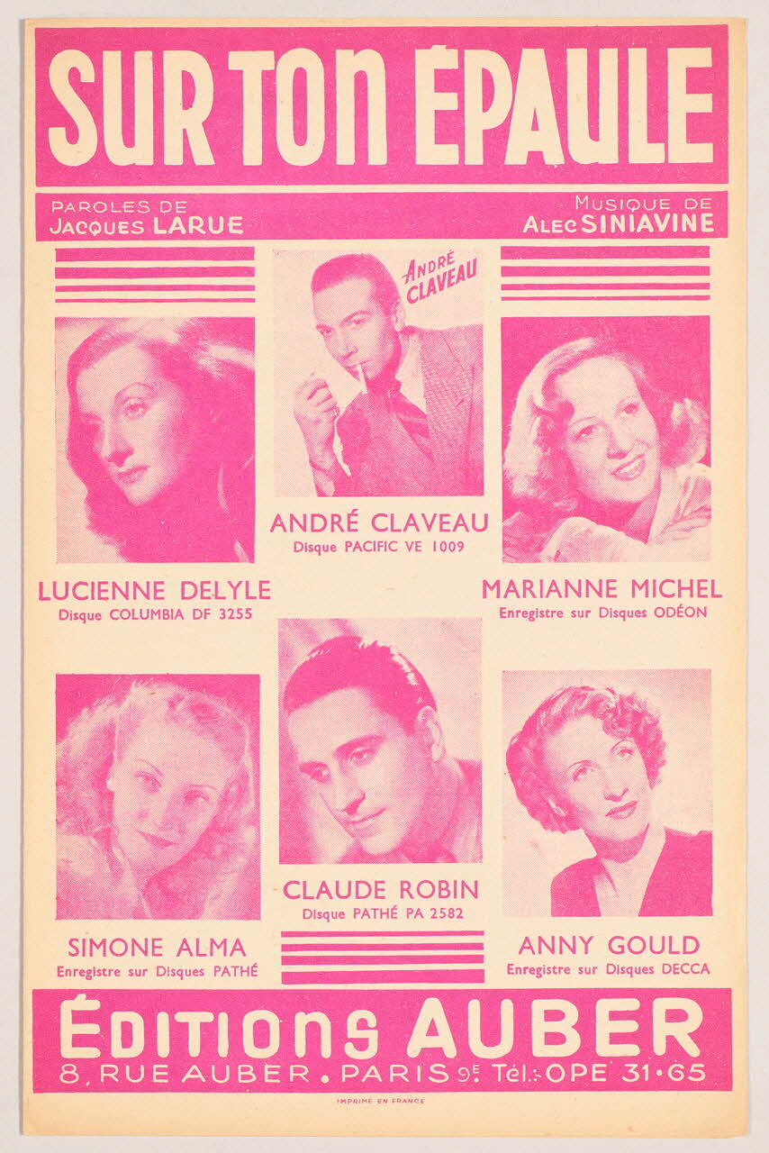 chanson petit format 1966.154.19 Photo