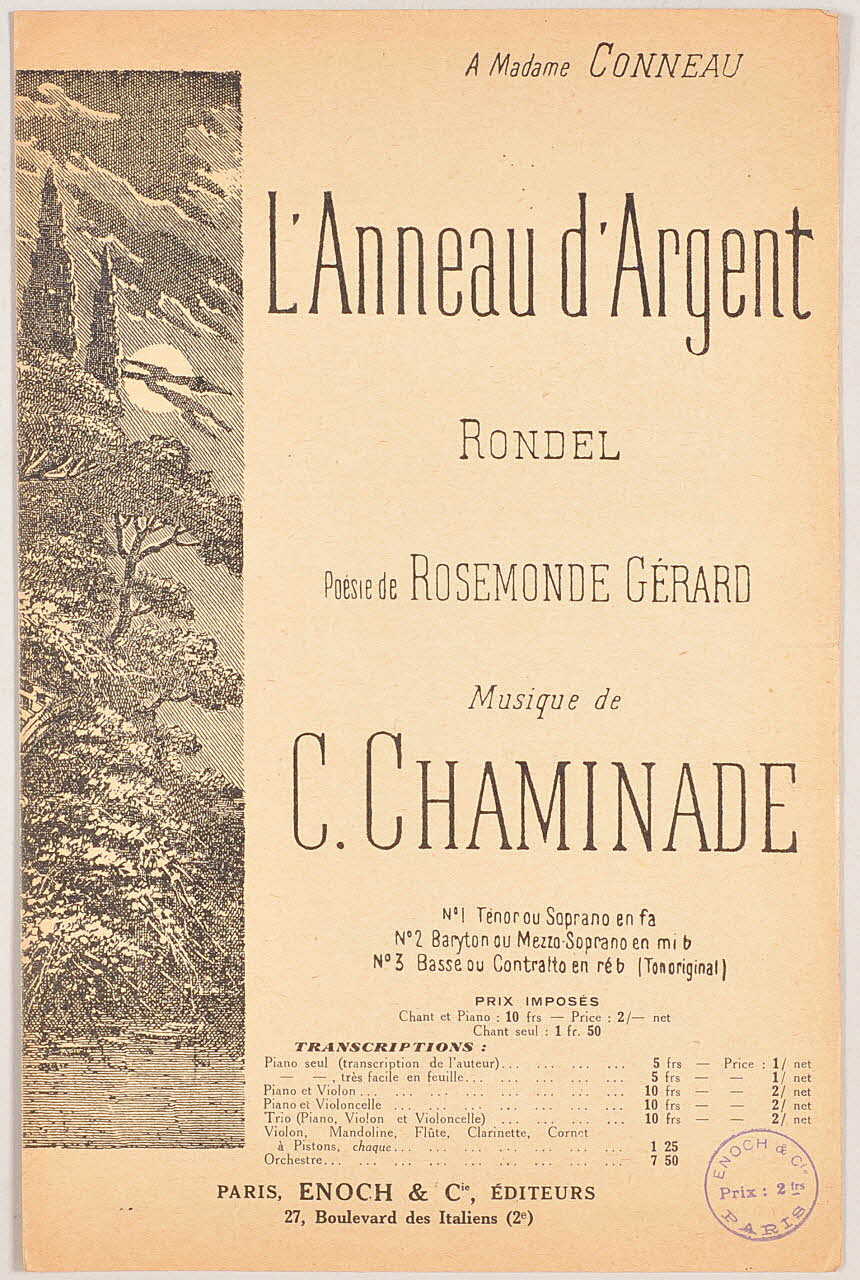 chanson petit format 1966.156.20 Photo