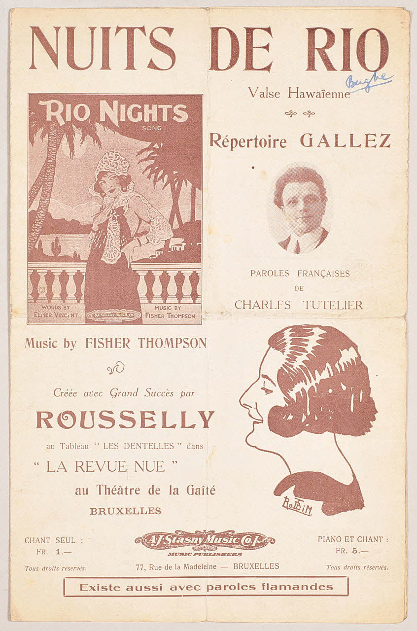 partition de musique petit format 1966.156.8 Photo