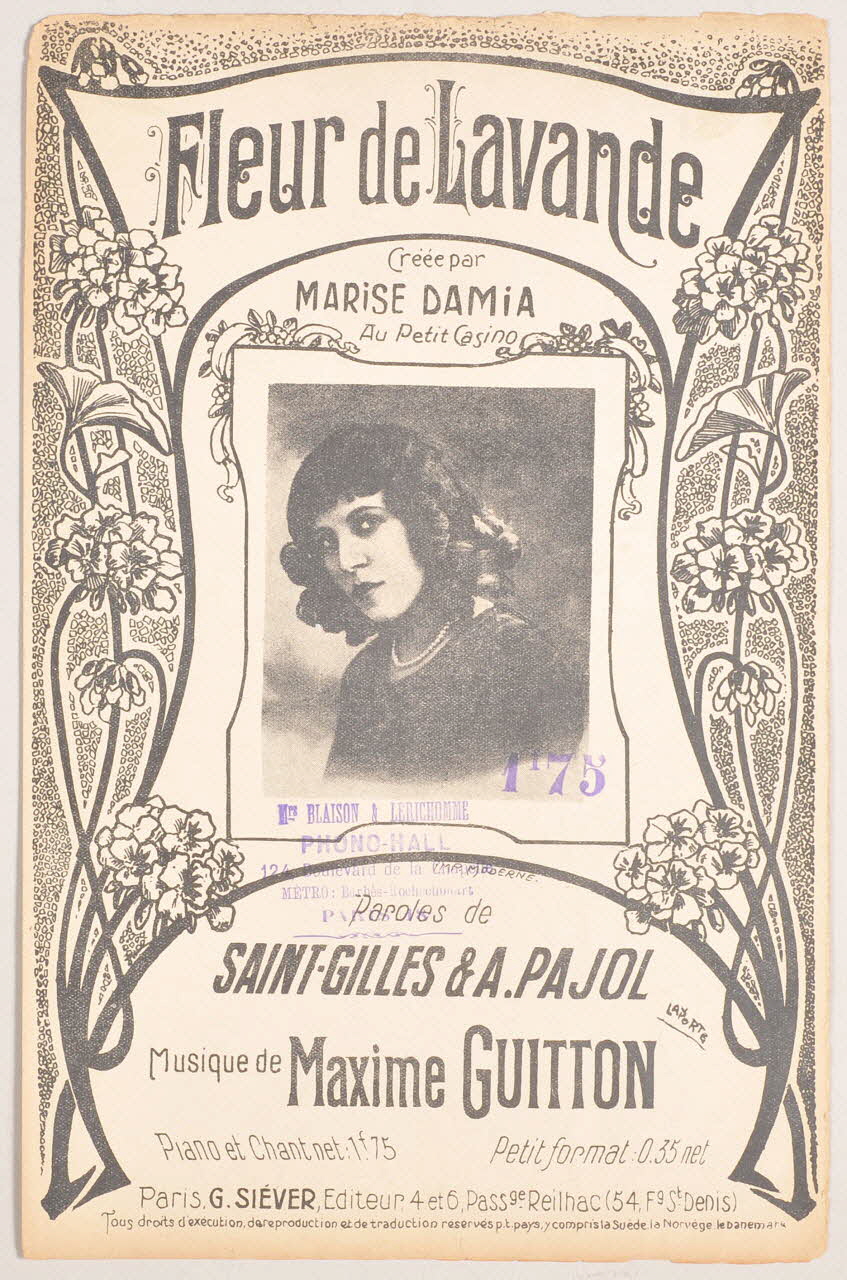 chanson petit format 1966.157.2 Photo