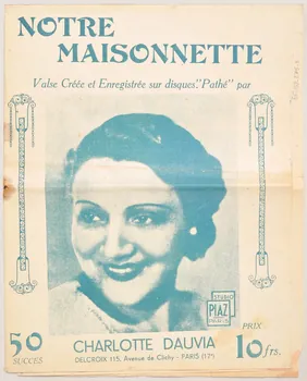Mario Mariotti ; Henry Himmel ; Castillo Arenas ; Galiardini ; Charlys ; Rack ; Jean Lenoir ; Eugène Gavel ; Pierre Caudel ; Gaston Groener ; J. Gabriello ; André Saudemont ; Jules Combe ; Jean Marsac ; André de Badet ; Robert Marino ; Peppino Mendes ; Harry Bols ; Charlotte Dauvia ; René Raillet chanson partition de musique Île-de-France, France 1931 1966.158.275 Photo