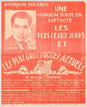 Aris ; Daverdain ; Jean Boyer ; Théo Mackeben ; Louis Poterat ; Georges Van Parys ; Raoul Breton ; Philippe Parès chanson partition de musique Île-de-France, France 1941 1966.158.276  Photo