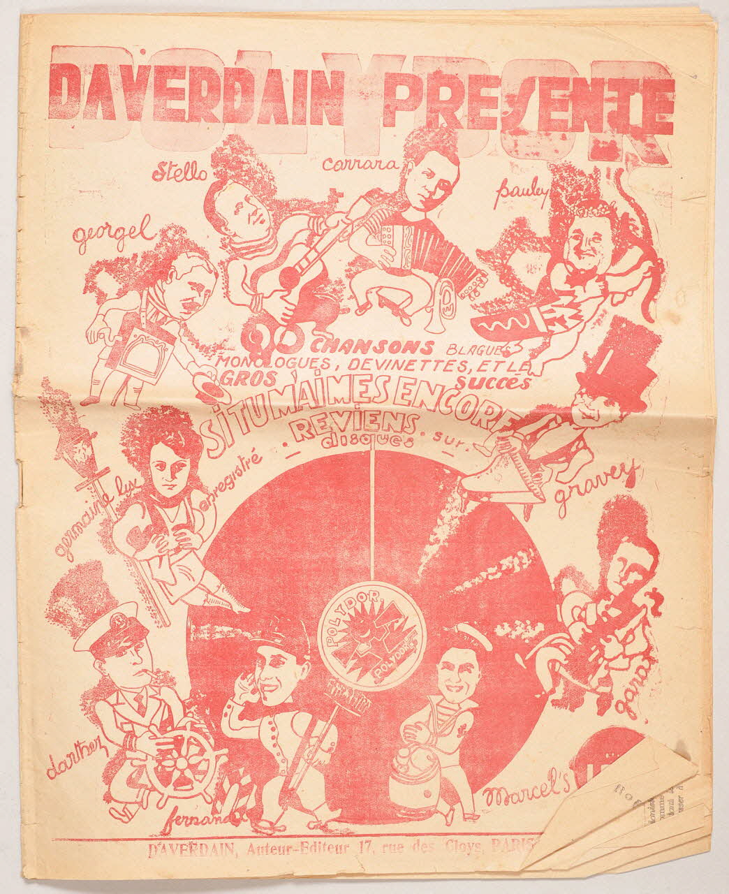 chanson partition de musique 1966.158.280 Photo