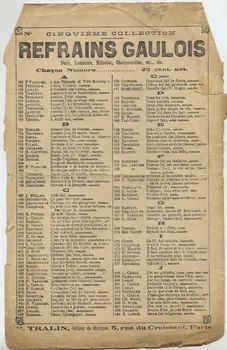 chanson petit format 1966.158.282  Photo