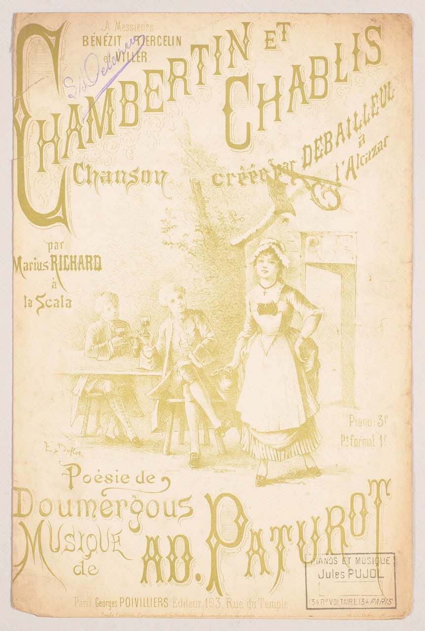 chanson petit format 1966.158.59 Photo