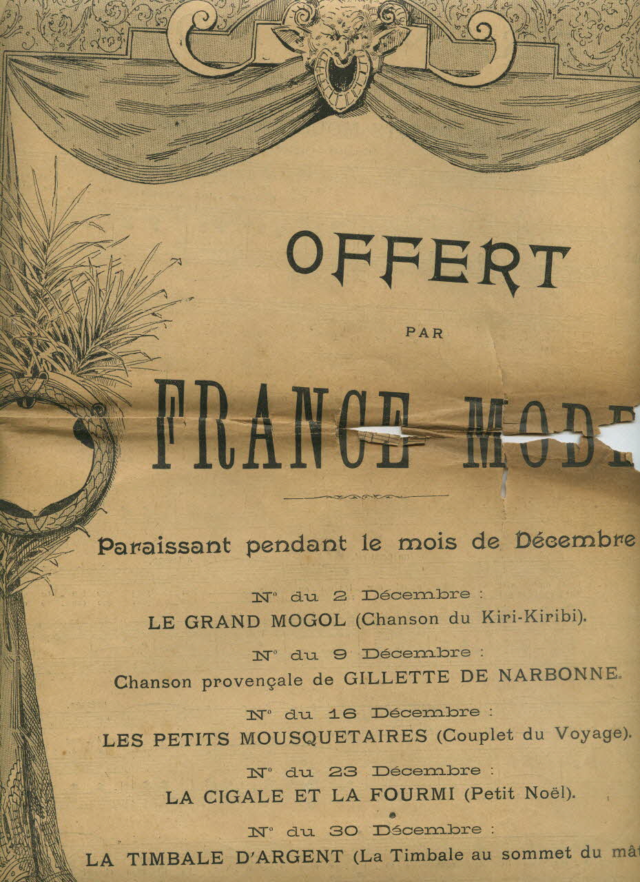 partition de musique Les petits Mousquetaires 1966.158.67 Photo