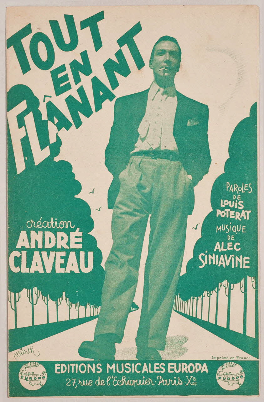 Alec Siniavine ; Louis Poterat ; André Claveau ; Europa chanson petit format Île-de-France, France 1942 1966.160.1 Photo
