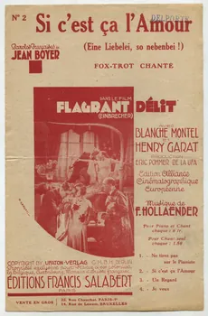 F. Hollaender ; Jean Boyer ; Blanche Montel ; Henri Garat ; Francis F. Salabert chanson petit format Île-de-France, France 1930 1966.162.21  Photo
