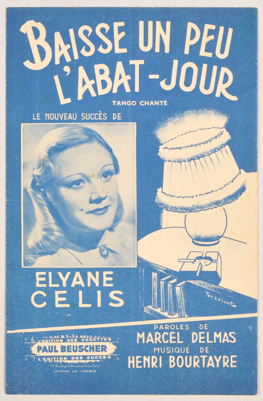 Marcel Delmas ; Henri Bourtayre ; Elyane Célis ; Paul Beuscher chanson petit format Île-de-France, France 1945 1966.178.3 Photo
