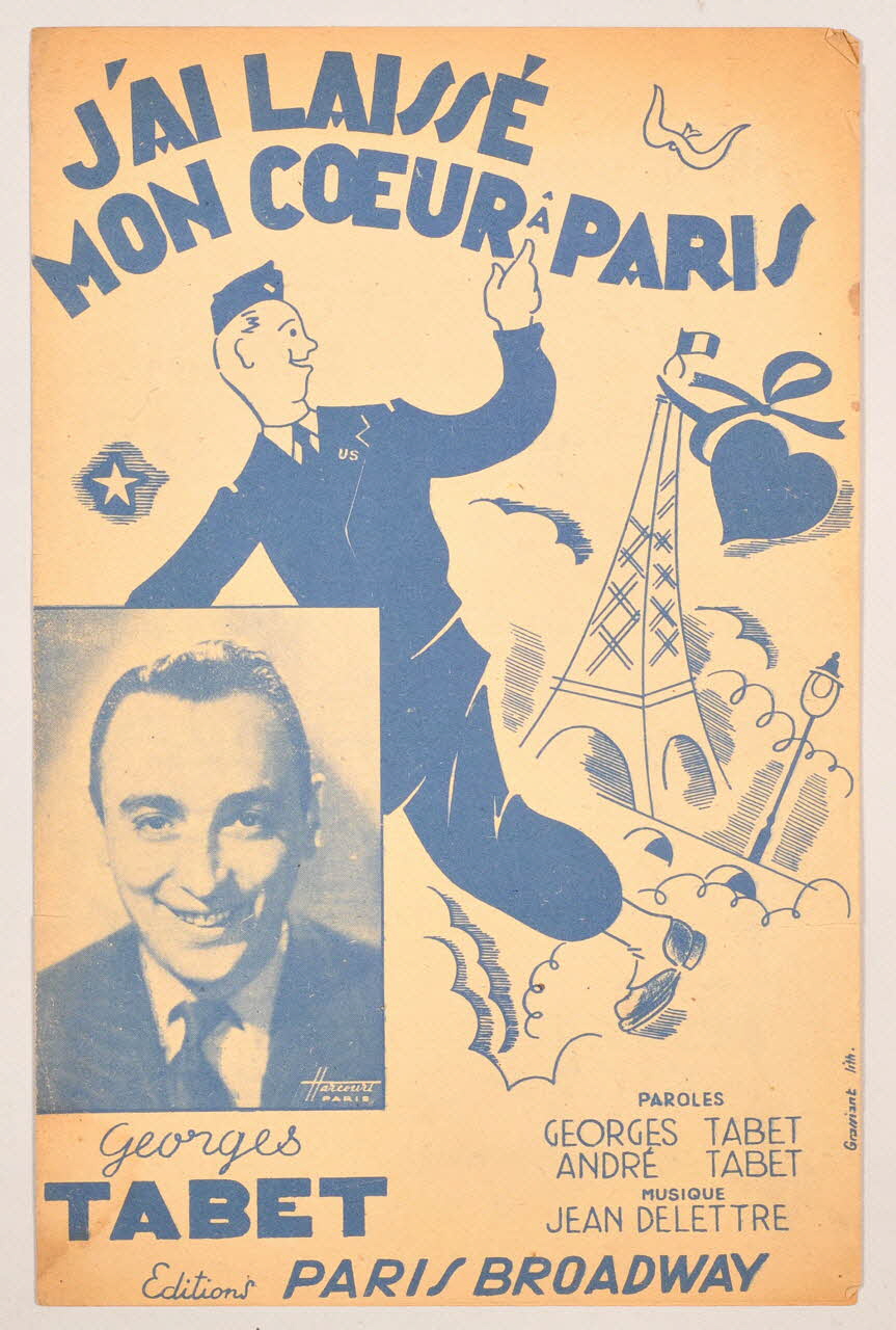 Georges Tabet ; Jean Delettre ; André Tabet ; Paris Broadway chanson petit format Île-de-France, France 1945 1966.187.27 Photo