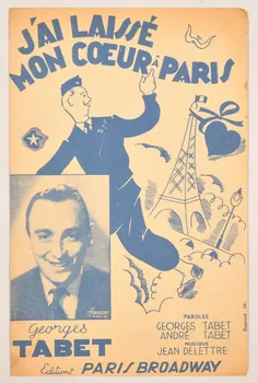 Georges Tabet ; Jean Delettre ; André Tabet ; Paris Broadway chanson petit format Île-de-France, France 1945 1966.187.27 Photo