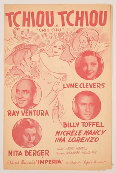André Hornez ; Nicanore Molinare ; Lyne Clevers ; Ray Ventura ; Billy Toffel ; Nita Berger ; Imperia, Editions; chanson petit format 1946 1966.187.31 Photo