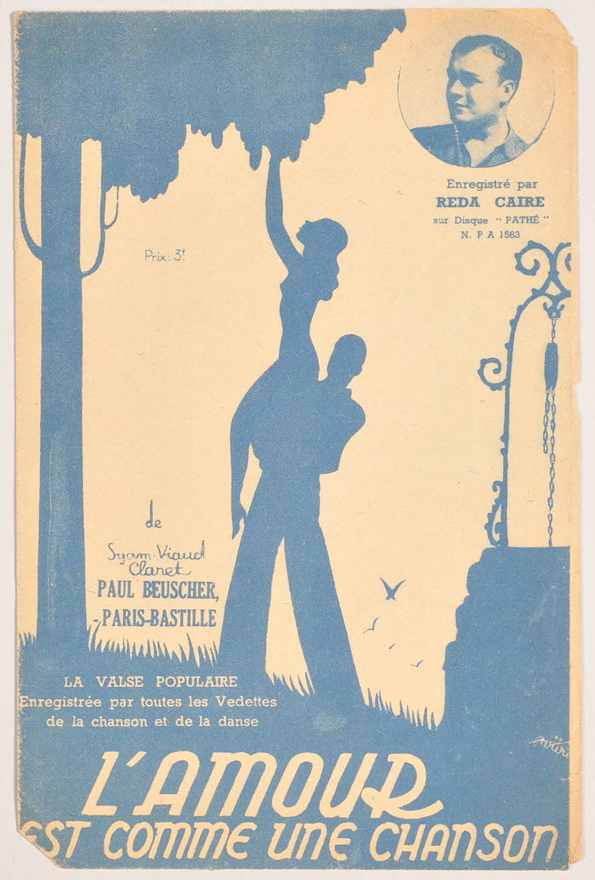 Syam ; Gaston Claret ; Viaud ; Reda Caire ; Paul Beuscher chanson petit format Île-de-France, France 1938 1966.187.32 Photo