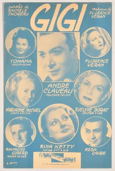 Rachèle Thoreau ; Florence Veran ; Tohama ; André Claveau ; Marianne Michel ; Evelyne Dorat ; Raymond Girerd ; Rina Ketty ; Reda Caire ; Paris Mélodies; chanson petit format Île-de-France, France 1950 1966.187.4 Photo