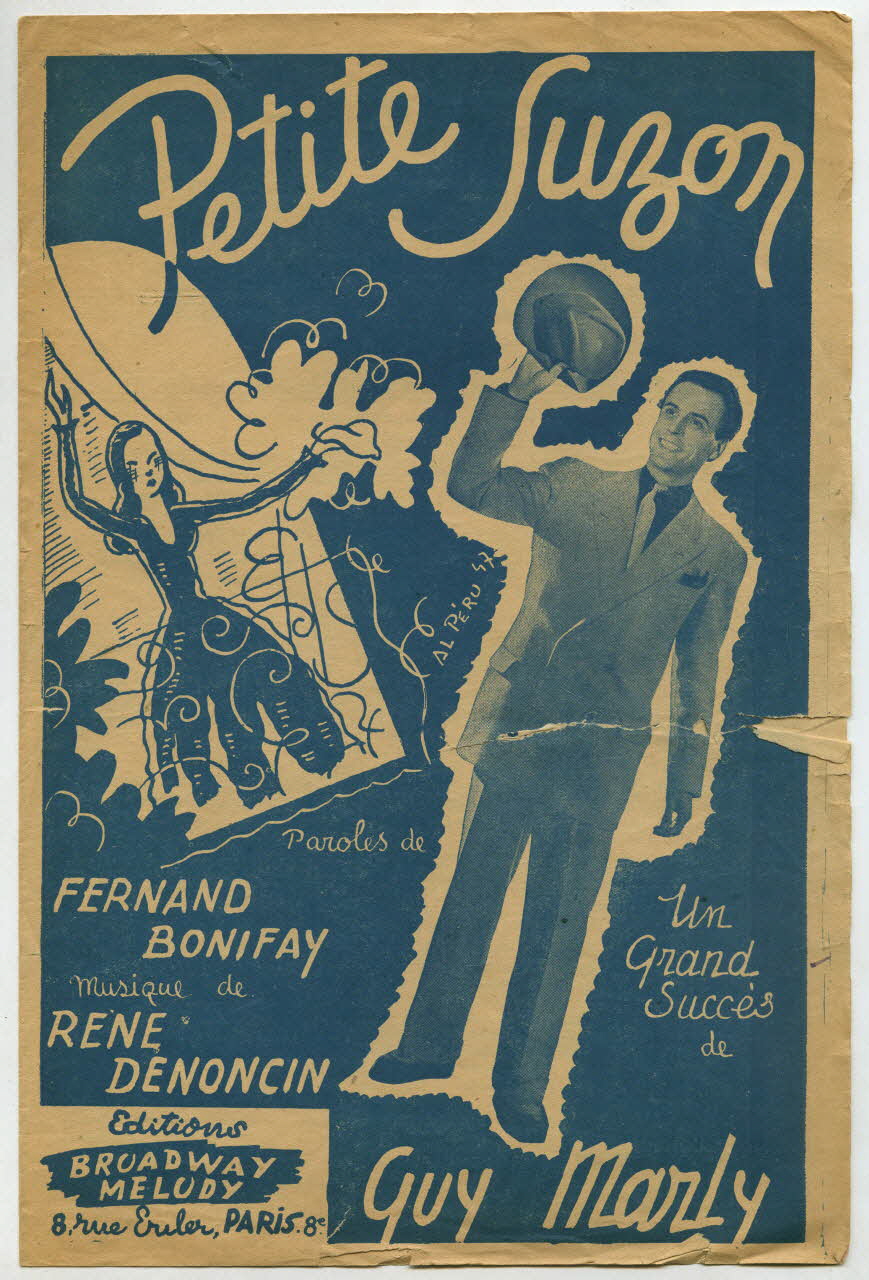 Fernand Bonifay ; René Denoncin ; Guy Marly ; Editions Broadway Mélody chanson petit format Paris 8ème 1947 1966.189.100 Photo