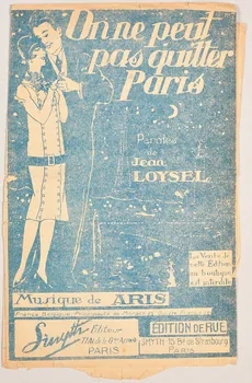 Jean Loysel ; Aris ; Smyth partition de musique petit format Île-de-France, France 1925 1966.189.22  Photo