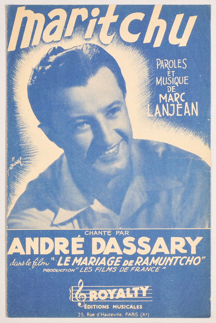 Marc Lanjean ; André Dassary ; Royalty; chanson petit format Île-de-France, France 1947 1966.189.64 Photo