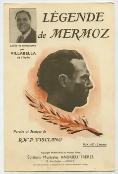 R.W.P. Visciano ; Miguel Villabella ; Andrieu Frères; chanson petit format Paris 9ème 1937 1966.190.164 Photo