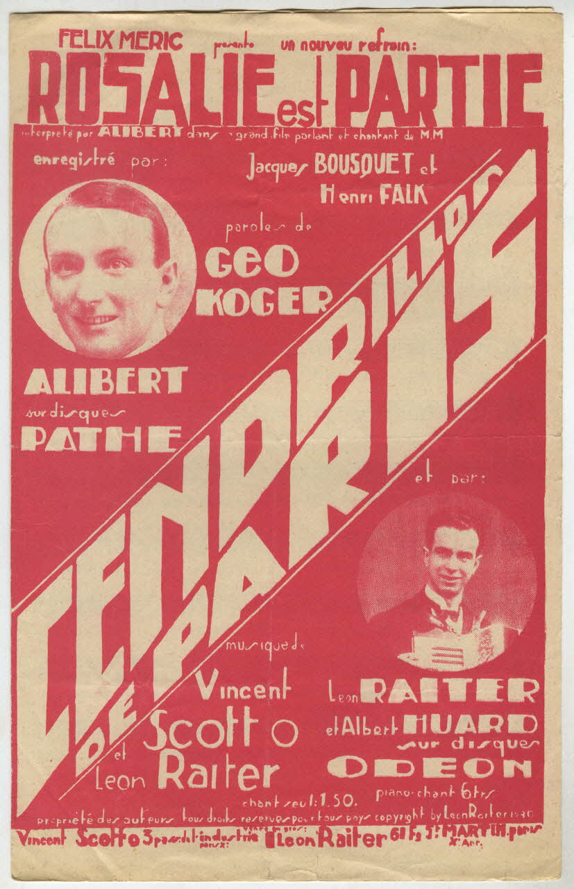 chanson petit format 1966.190.68 Photo