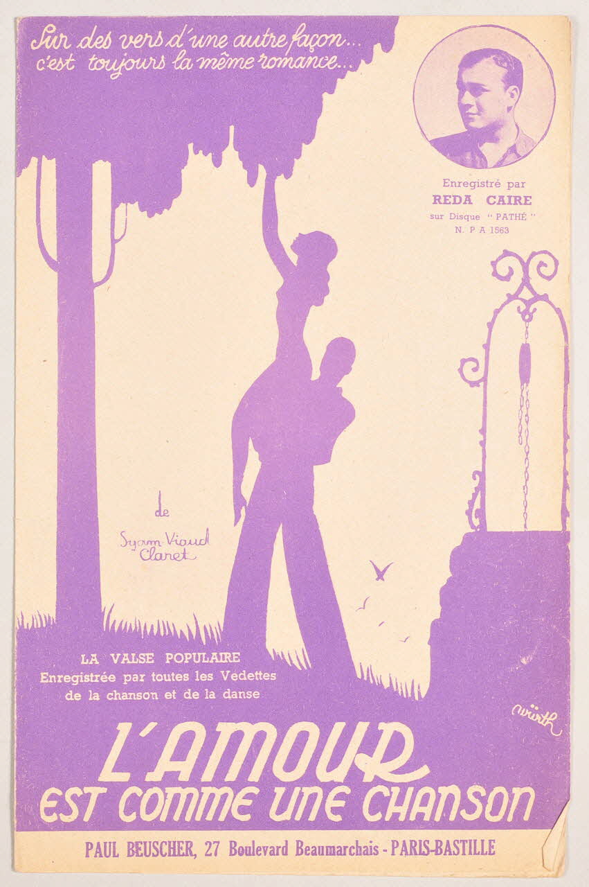 Syam ; Gaston Claret ; André Viaud ; Reda Caire ; Paul Beuscher chanson petit format Île-de-France, France 1938 1966.190.79 Photo