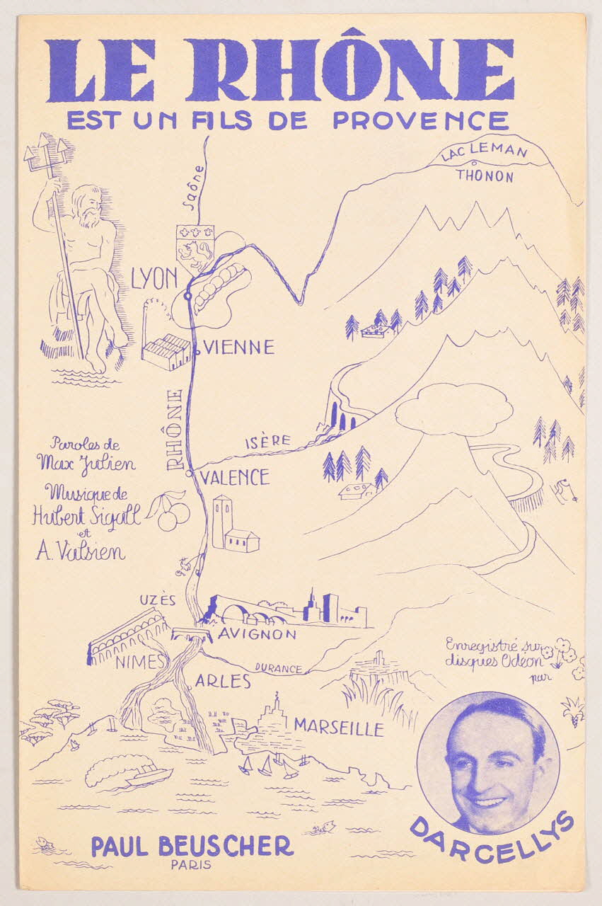 Albert Valsien ; Hubert Sigall ; Max Julien ; Darcelys ; Paul Beuscher chanson petit format 1938 1966.190.86 Photo