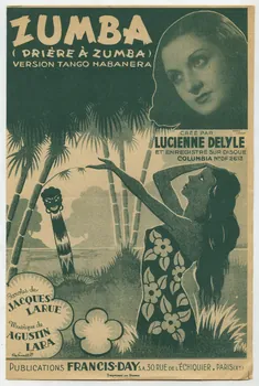 Jacques Larue ; Agustin Lara ; Lucienne Delyle ; Laroche ; Publications Francis Day (S.A); chanson petit format Île-de-France, France 1939 1966.190.89  Photo