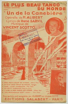René Sarvil ; Vincent Scotto ; Henri Alibert ; Francis F. Salabert chanson petit format Île-de-France, France 1935 1966.192.22  Photo