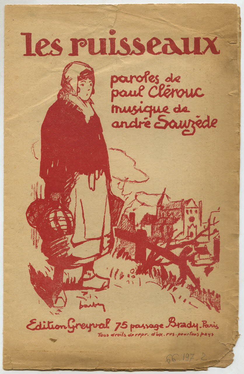 André Hornez ; Roger Bernstein ; André Lodge ; Michel Emer chanson petit format 1947 1966.197.3 Photo