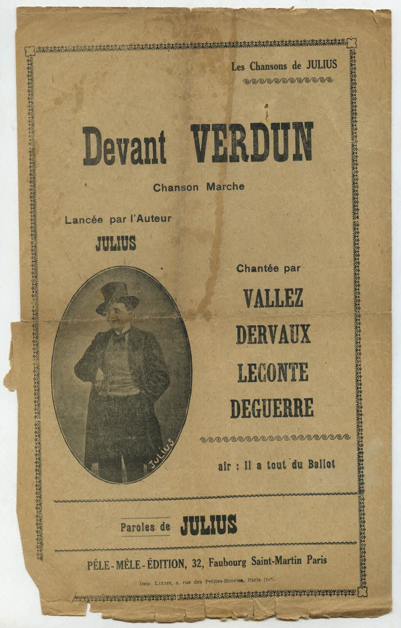 chanson petit format 1966.199.12 Photo