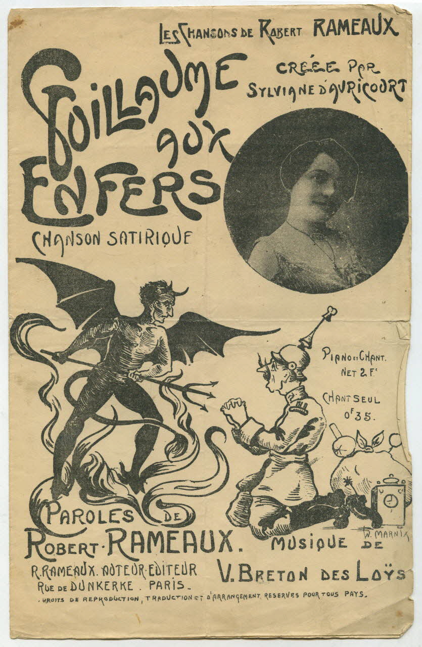 V Breton Des LoÿS ; Robert Rameaux ; Sylviane D'auricourt ; L Ghidone chanson petit format Île-de-France, France 1915 1966.199.8 Photo