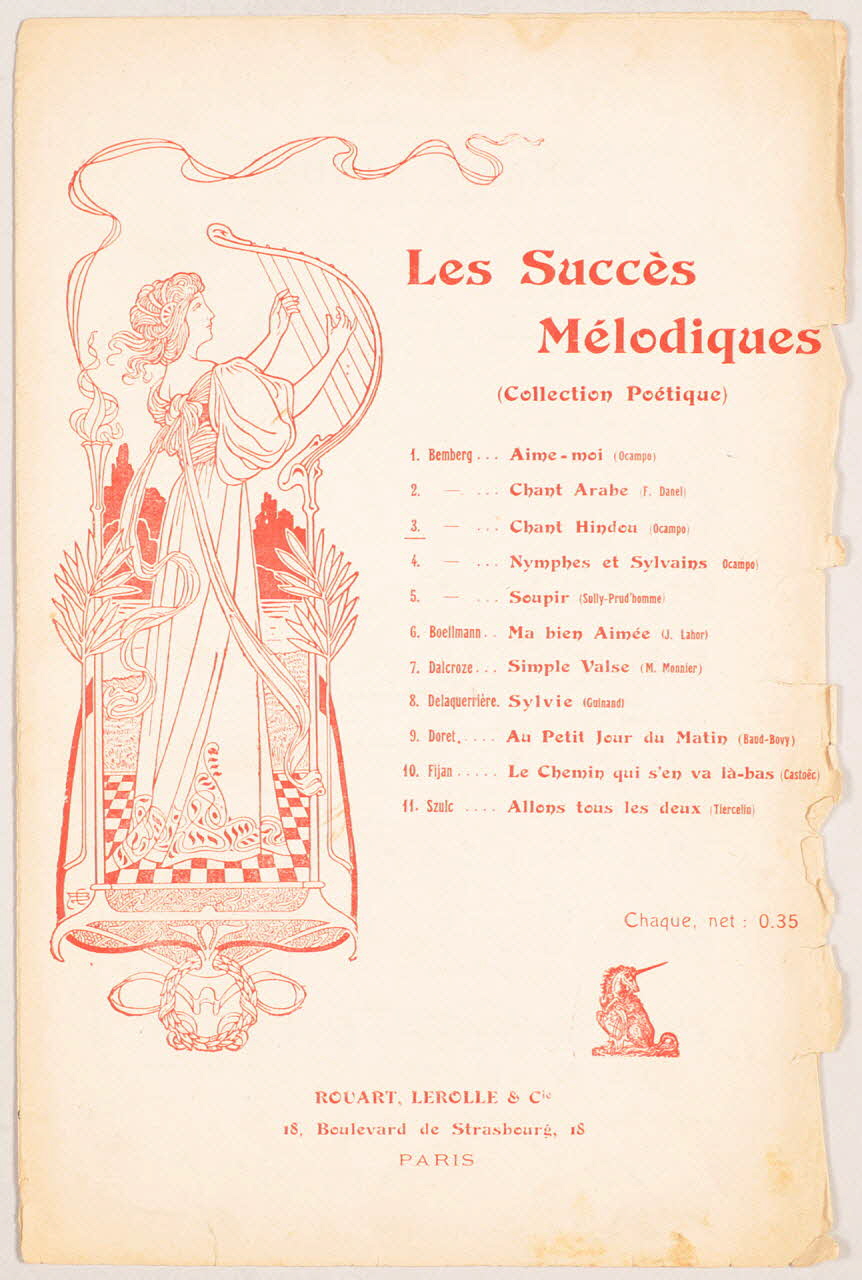 chanson petit format 1966.199.87 Photo