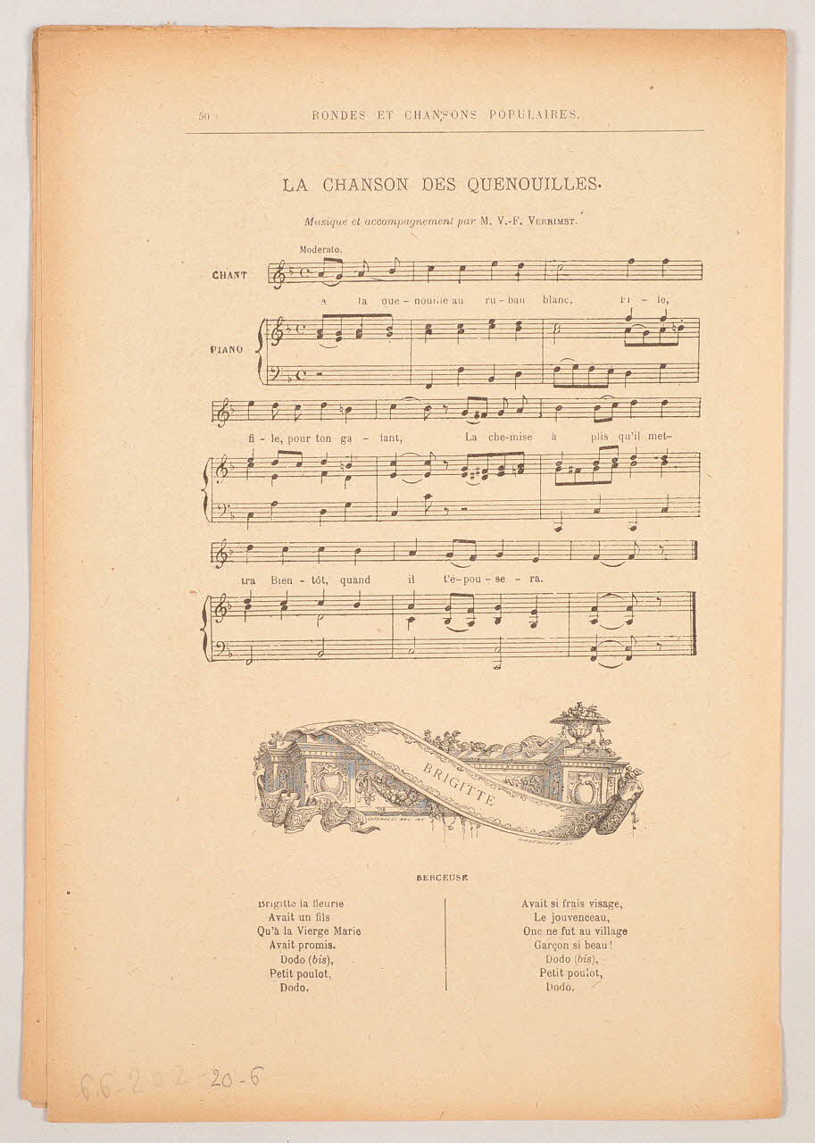 chanson petit format 1966.202.20.6-8 Photo